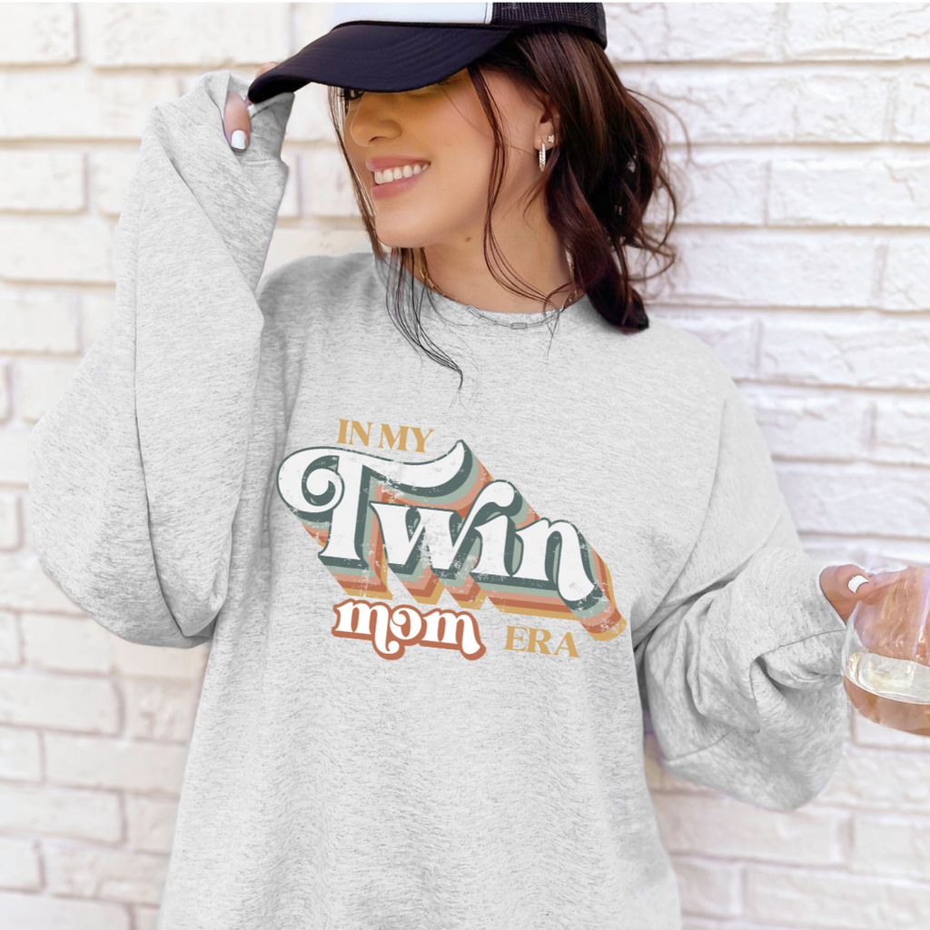 "In My Twin Mom Era" Ladies Crewneck Sweater