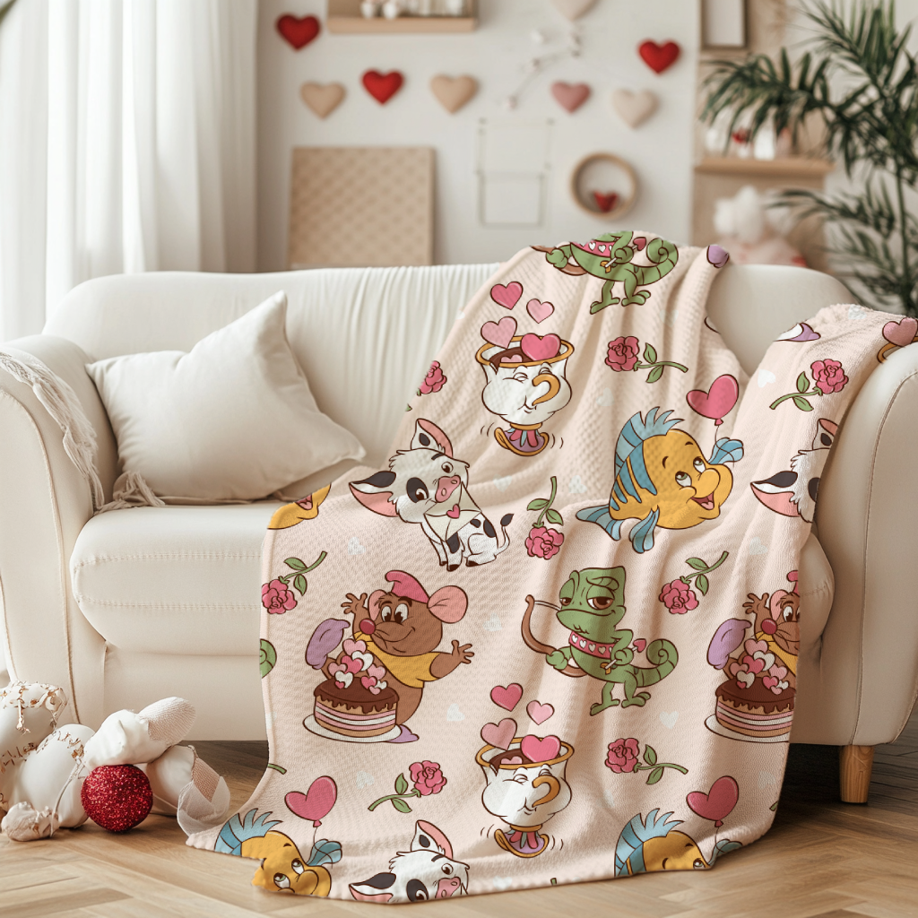 Valentines Sidekicks Minky Blanket | Birdie & Bee