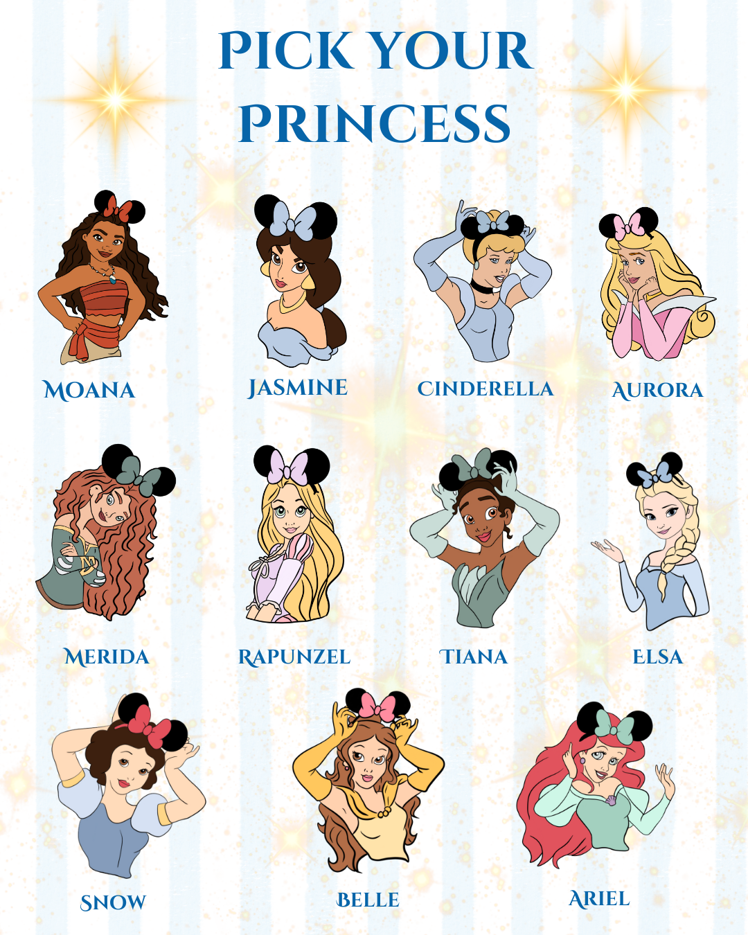 *CUSTOM* "Pick Your Princess" Kids and Adults Crewneck Sweater