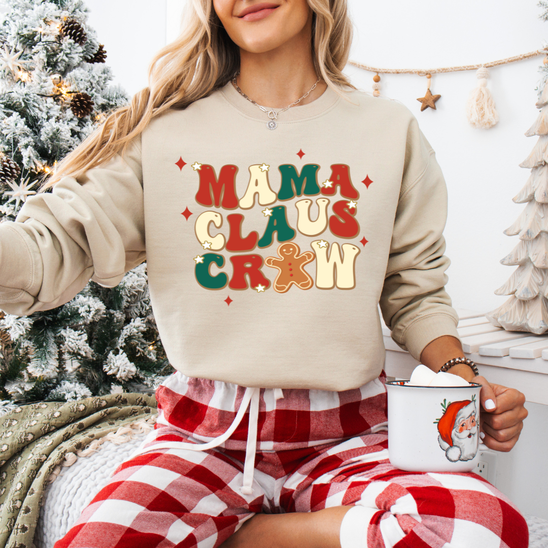 Mama Claus Graphic Crewneck Sweater