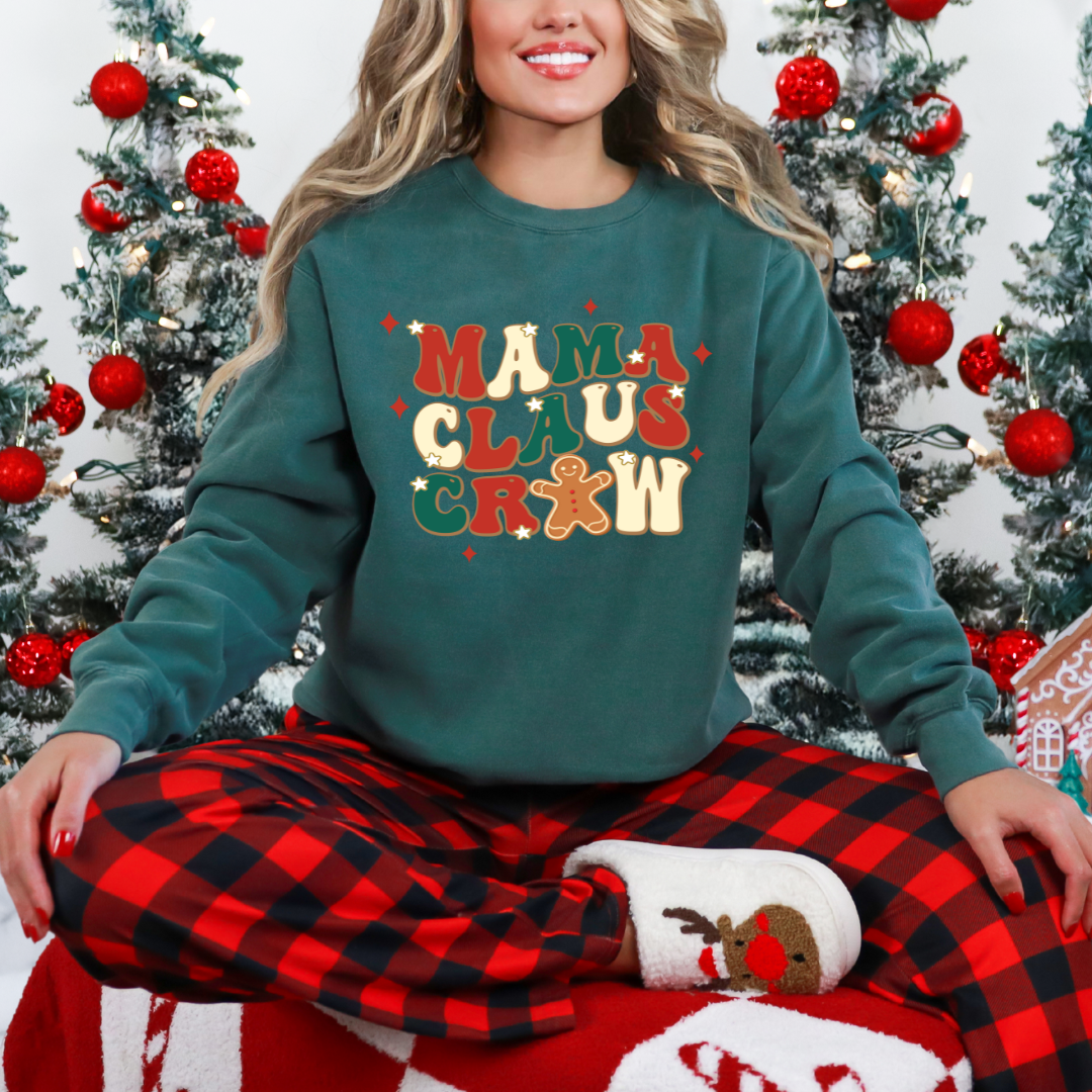 Mama Claus Graphic Crewneck Sweater