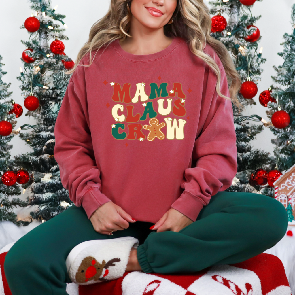 Mama Claus Graphic Crewneck Sweater