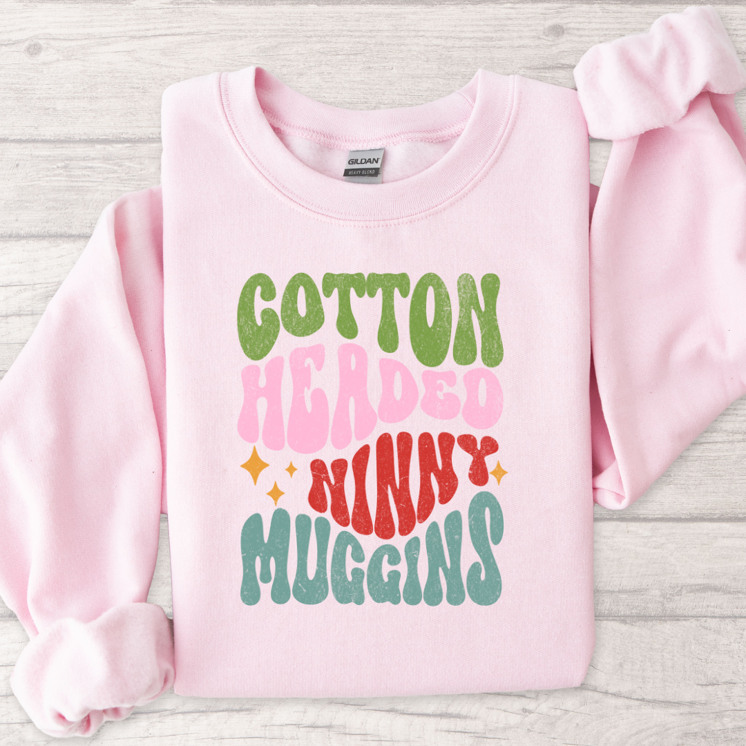 Cotton Headed Ninny Muggins Graphic Adult Crewneck Sweater