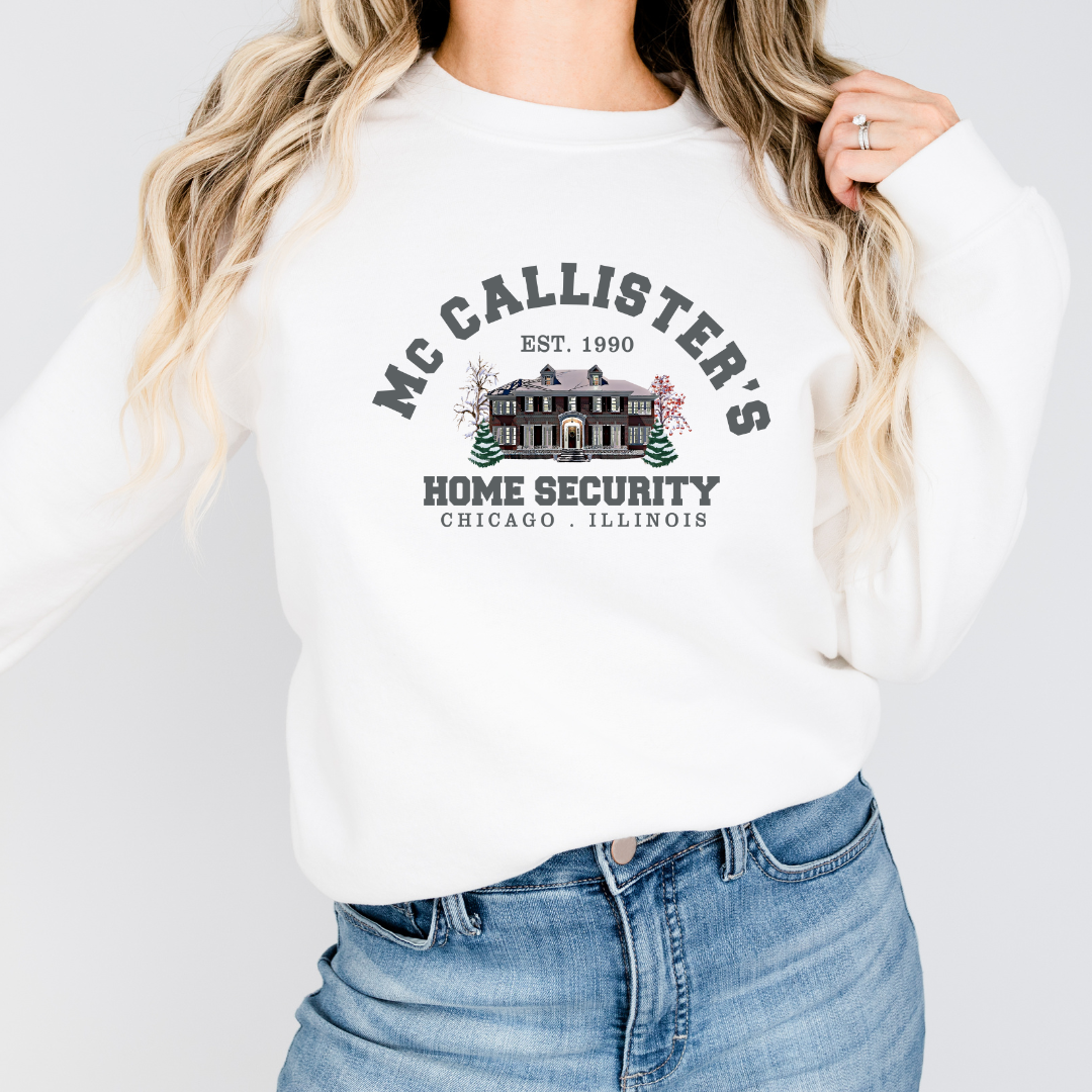 McCallister Home Security Graphic Unisex Adult Crewneck Sweater