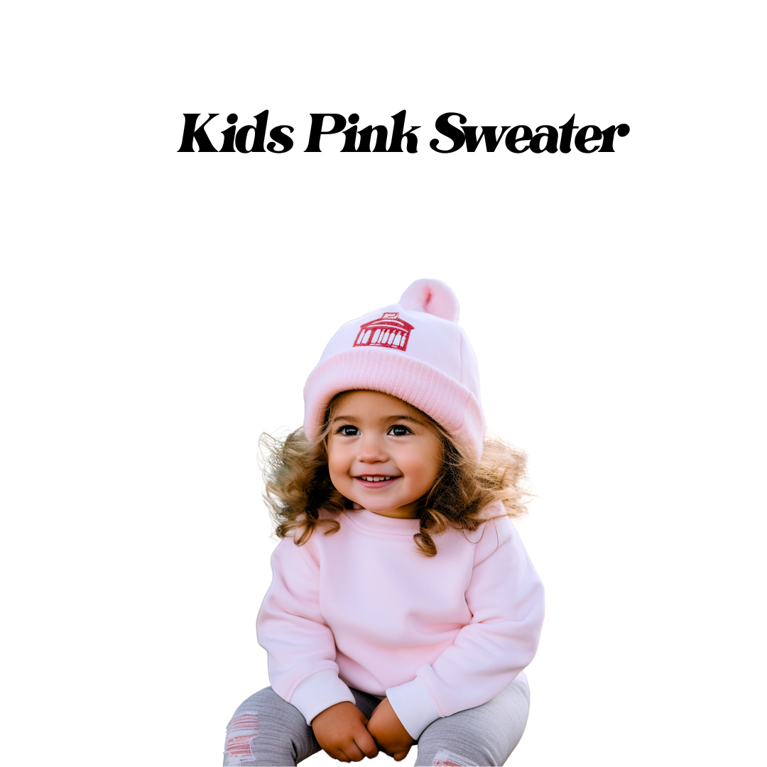 Custom Chenille Letter Crewneck sweater adult and kids