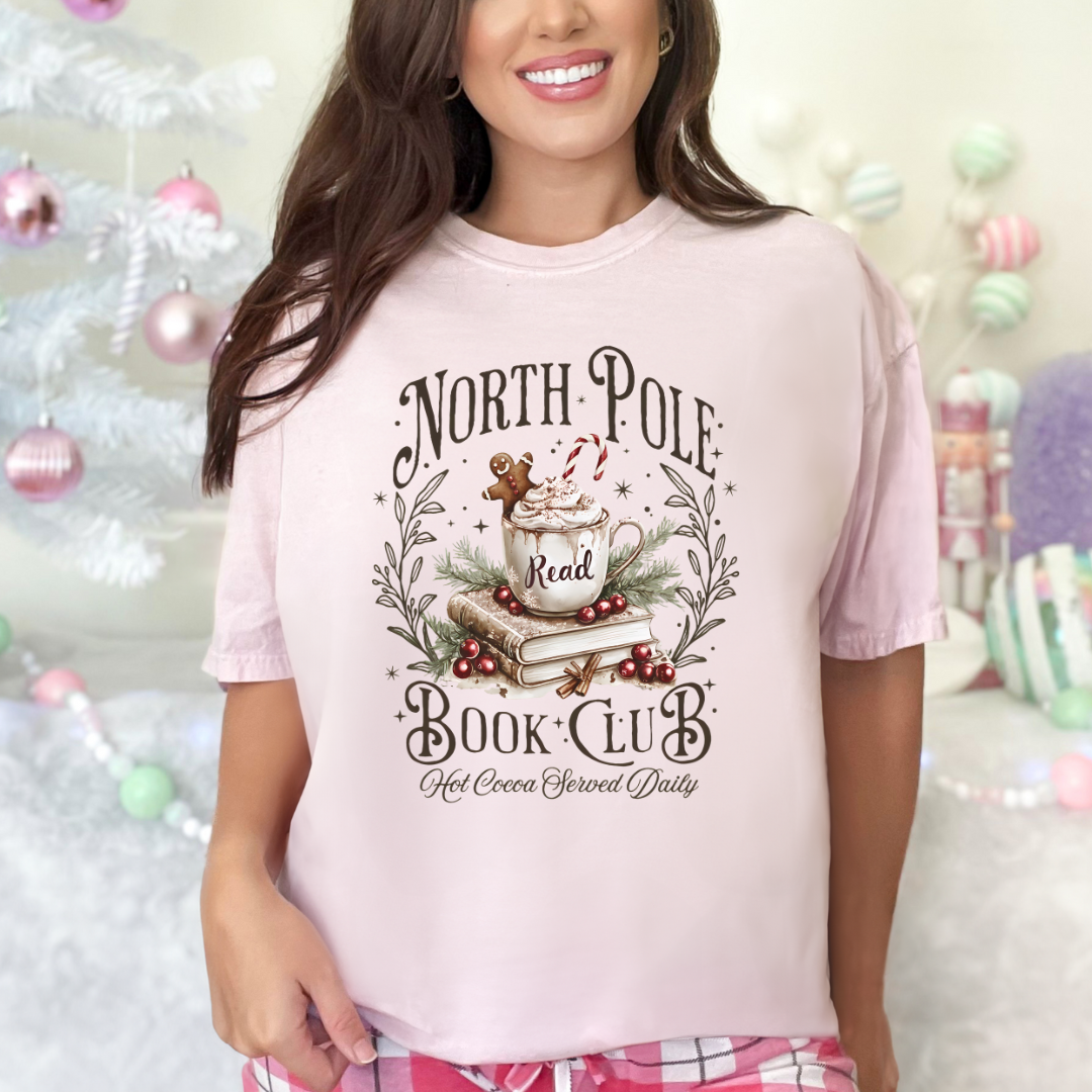 North Pole Book Club Graphic Ladies T-Shirt