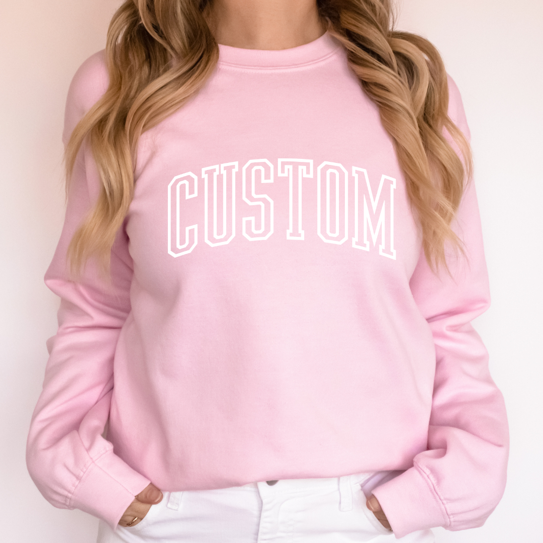 *CUSTOM* Varsity Unisex Adult Crewneck Sweater
