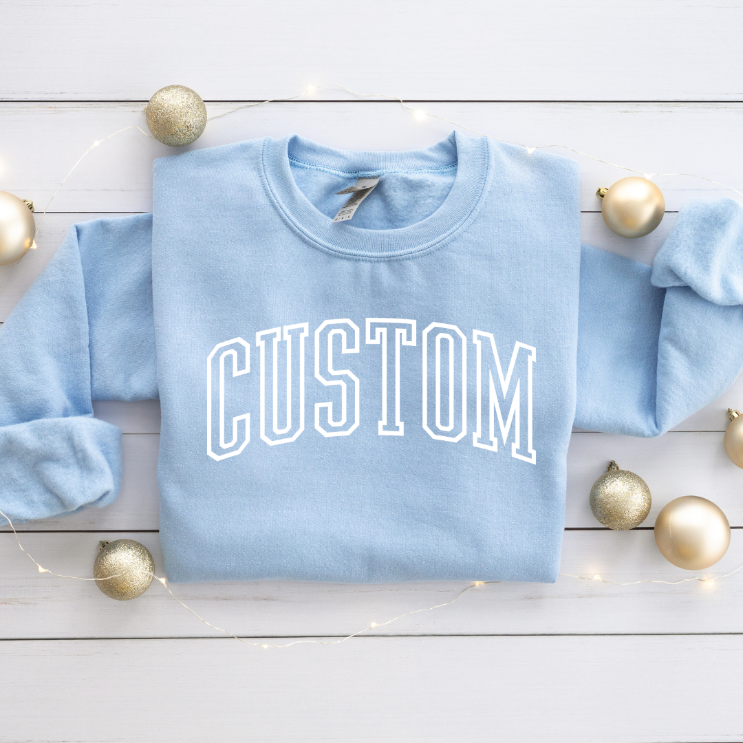 *CUSTOM* Varsity Unisex Adult Crewneck Sweater