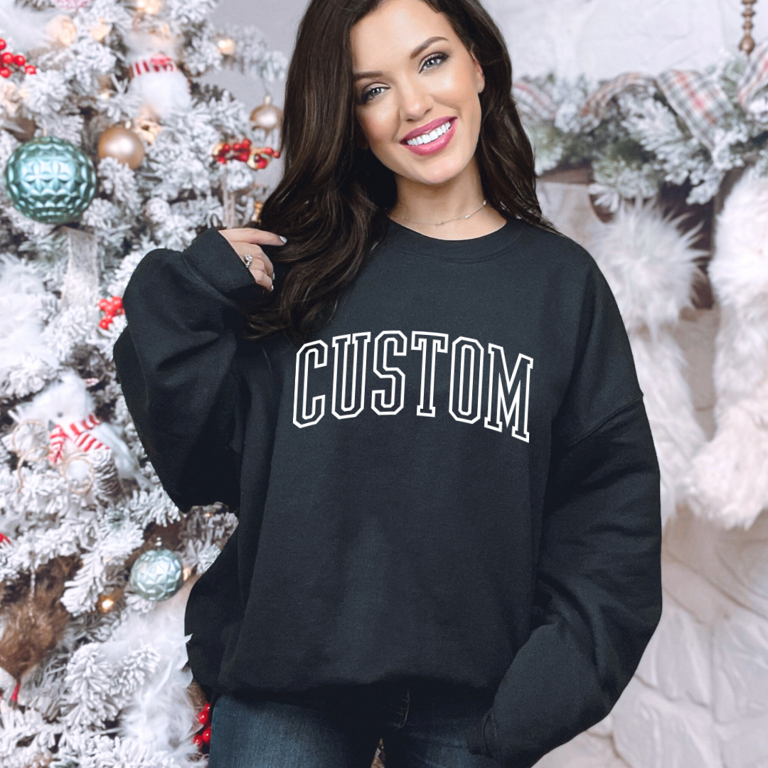 *CUSTOM* Varsity Unisex Adult Crewneck Sweater