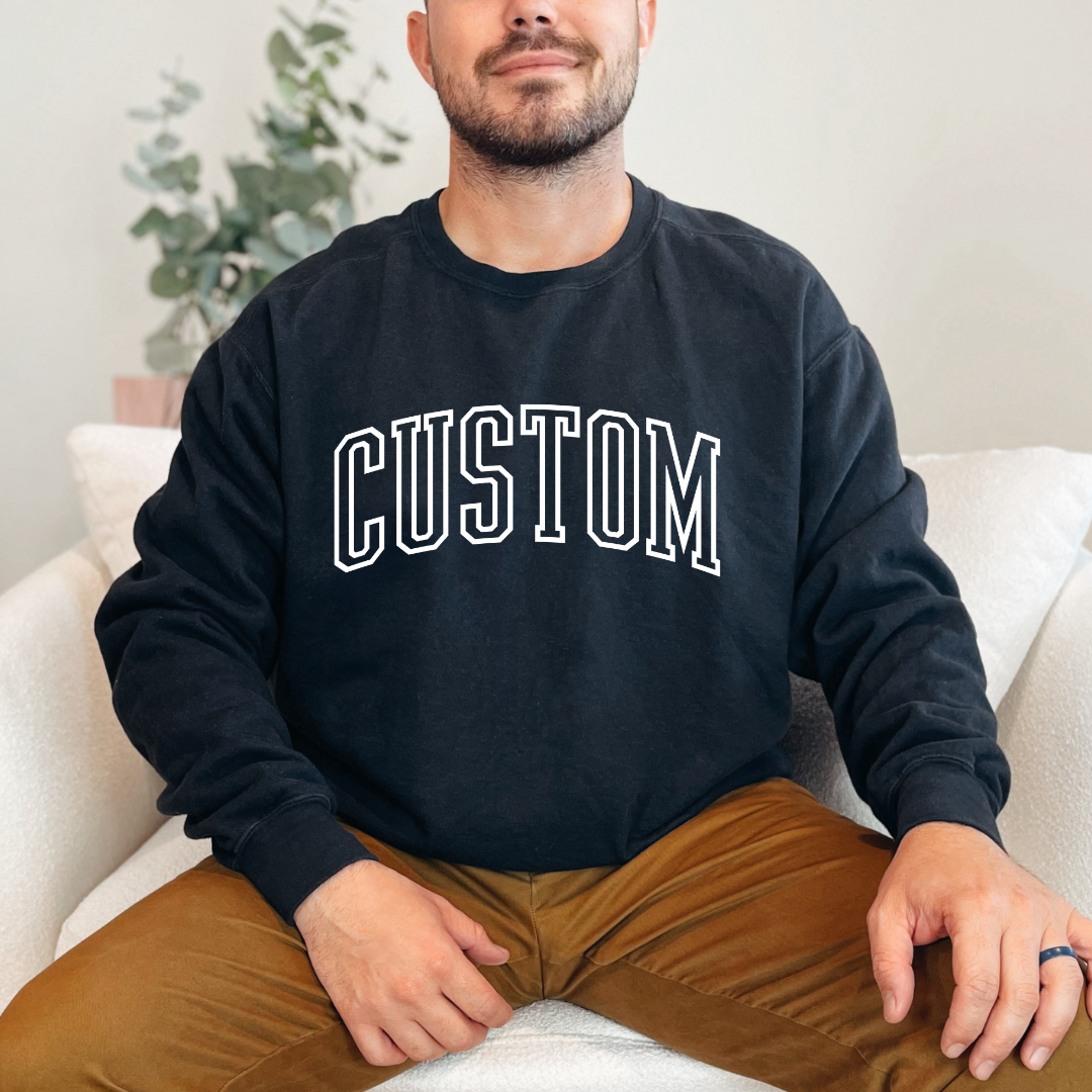 *CUSTOM* Varsity Unisex Adult Crewneck Sweater