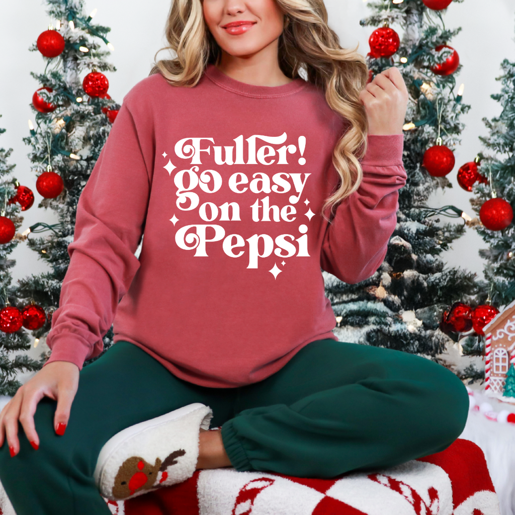 "Fuller Go Easy On The Pepsi" Graphic Unisex Crewneck Sweater