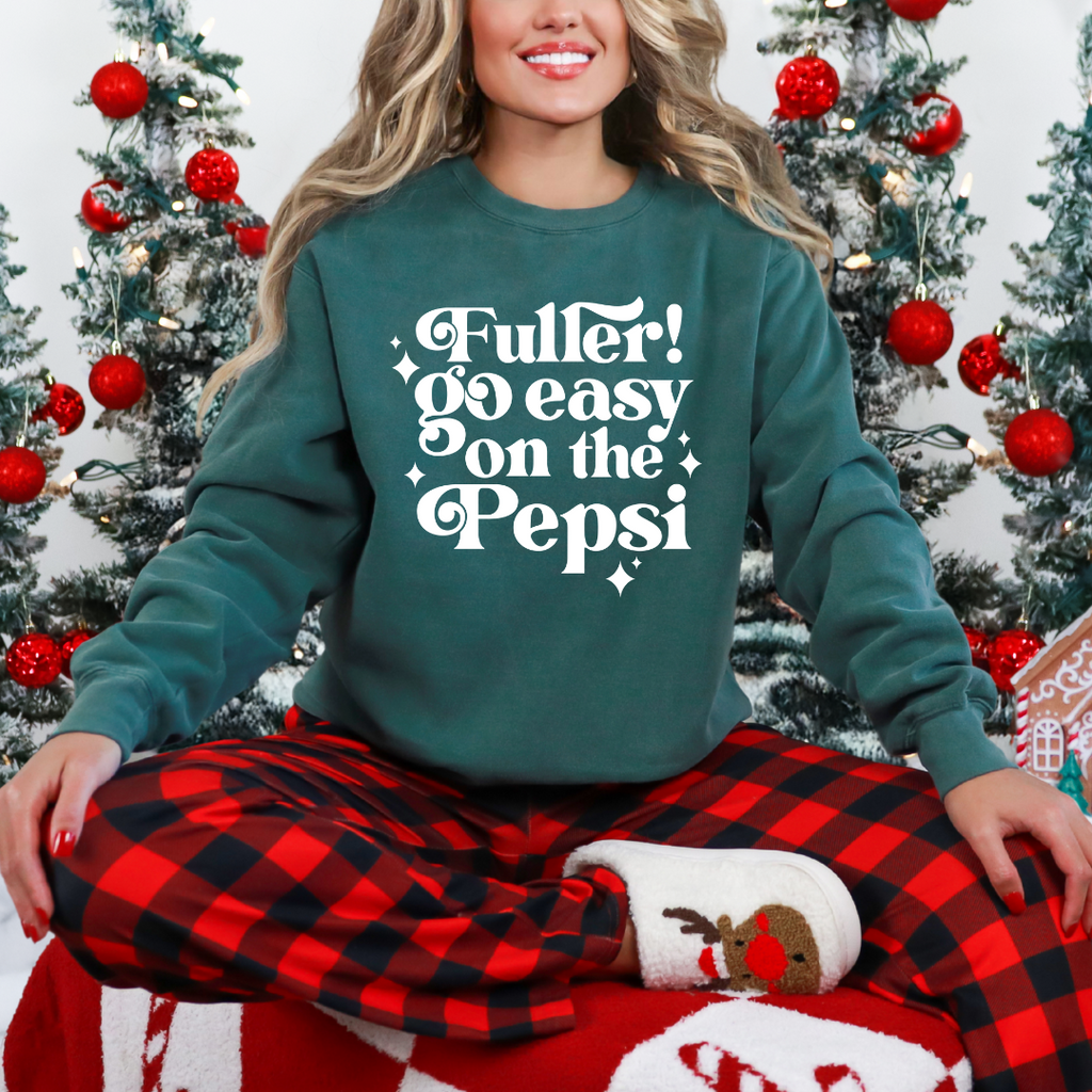 "Fuller Go Easy On The Pepsi" Graphic Unisex Crewneck Sweater