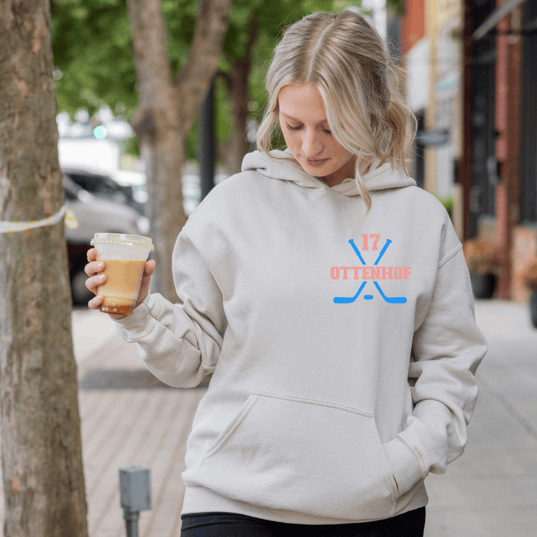 *CUSTOM* Hockey Mom Team Ladies Hooded Sweater Birdie and Bee
