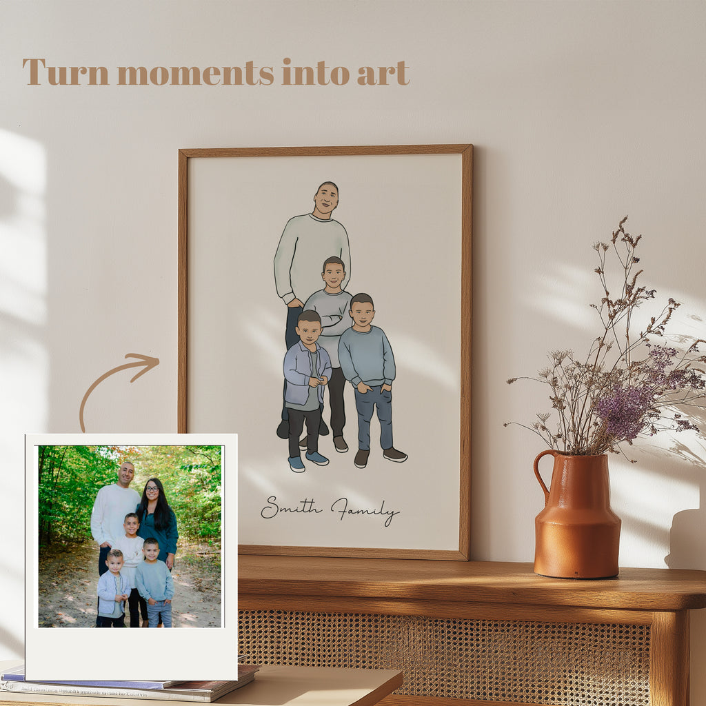 *CUSTOM* Family Portrait Digital Illustration | DIGITAL FILE ONLY