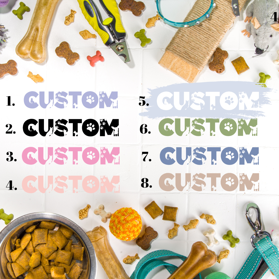 *CUSTOM* Dog Silhouette Name Kids Crewneck Sweater