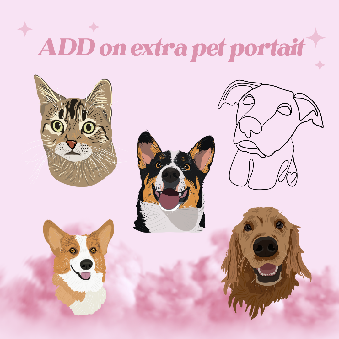 **ADD ON** Extra pets for pet portrait sweaters.