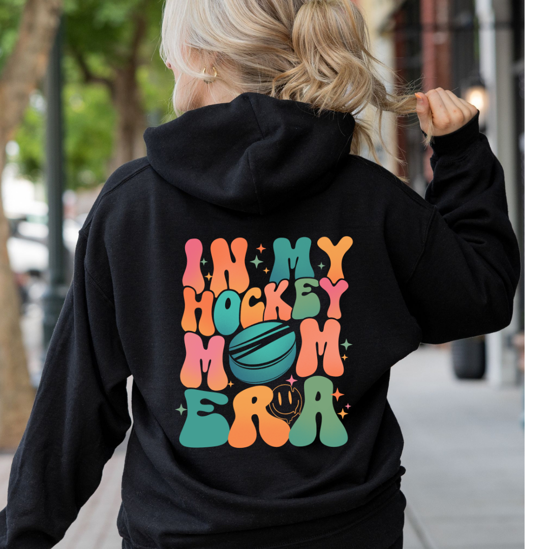 Custom Hockey team hooded sweatshirt, hockey mom