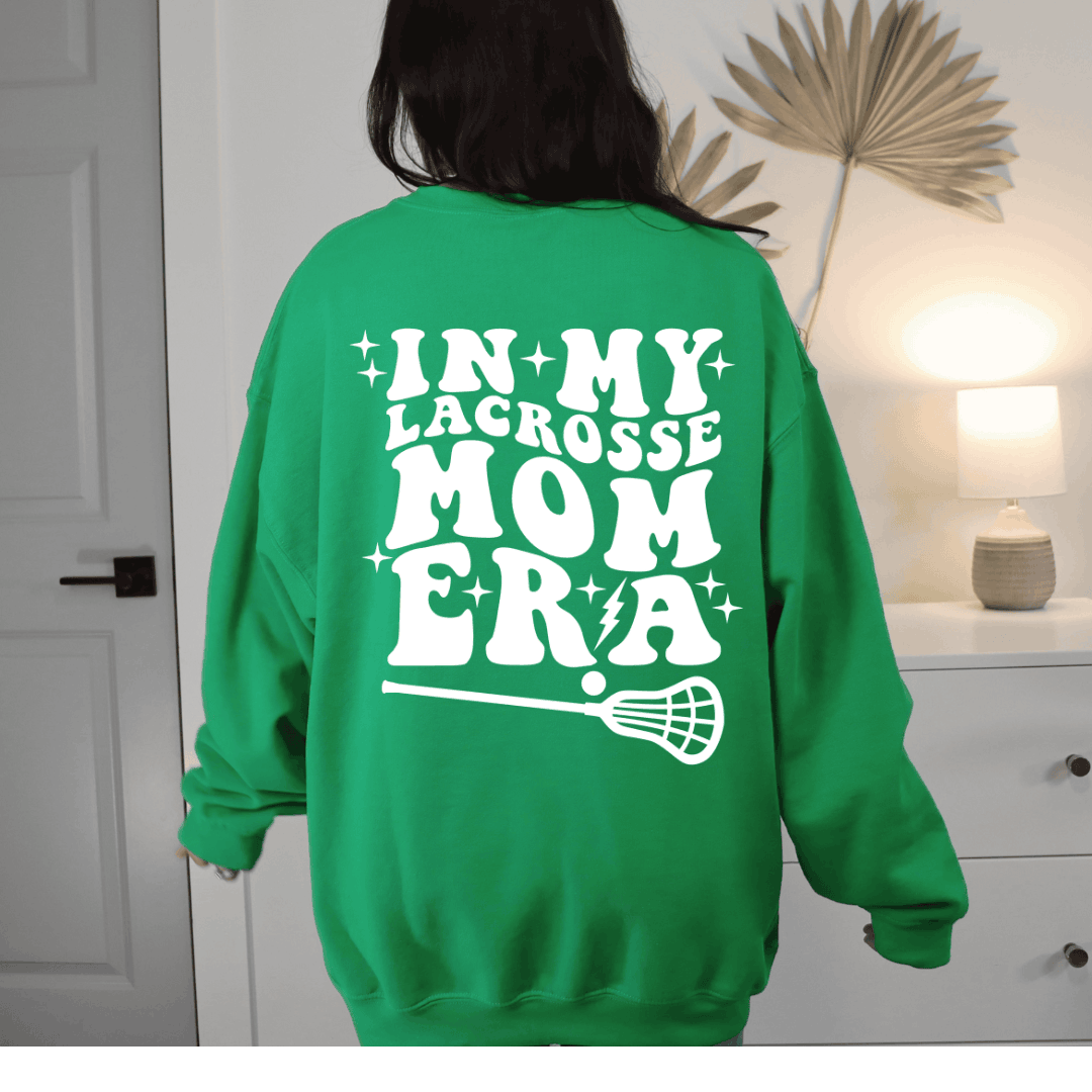 "In My Lacrosse Mom Era" Ladies Crewneck Sweater Birdie and Bee