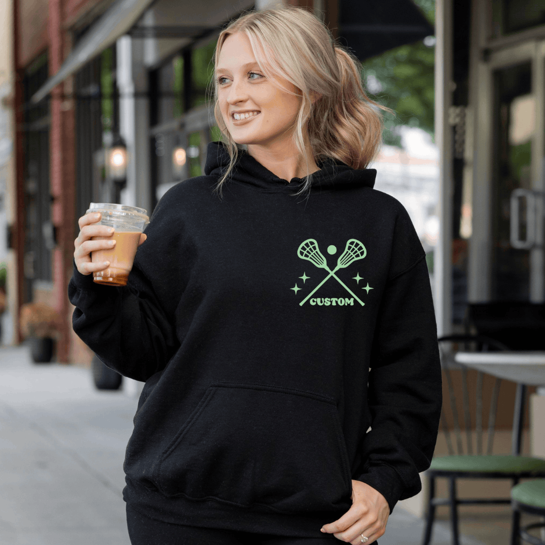 "In My Lacrosse Mom Era" Ladies Hooded Sweater Birdie and Bee