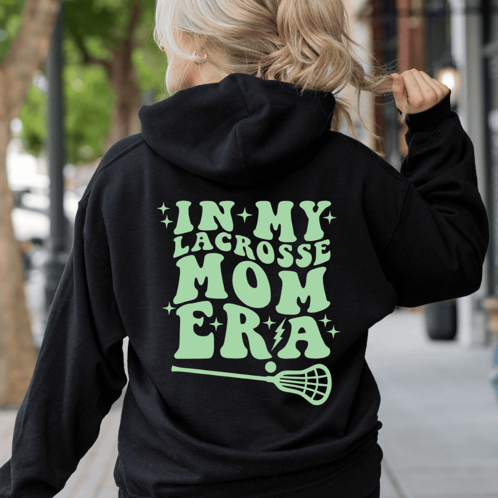 "In My Lacrosse Mom Era" Ladies Hooded Sweater Birdie and Bee