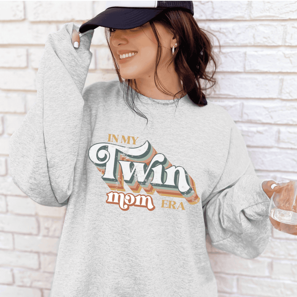 "In My Twin Mom Era" Ladies Crewneck Sweater Birdie and Bee