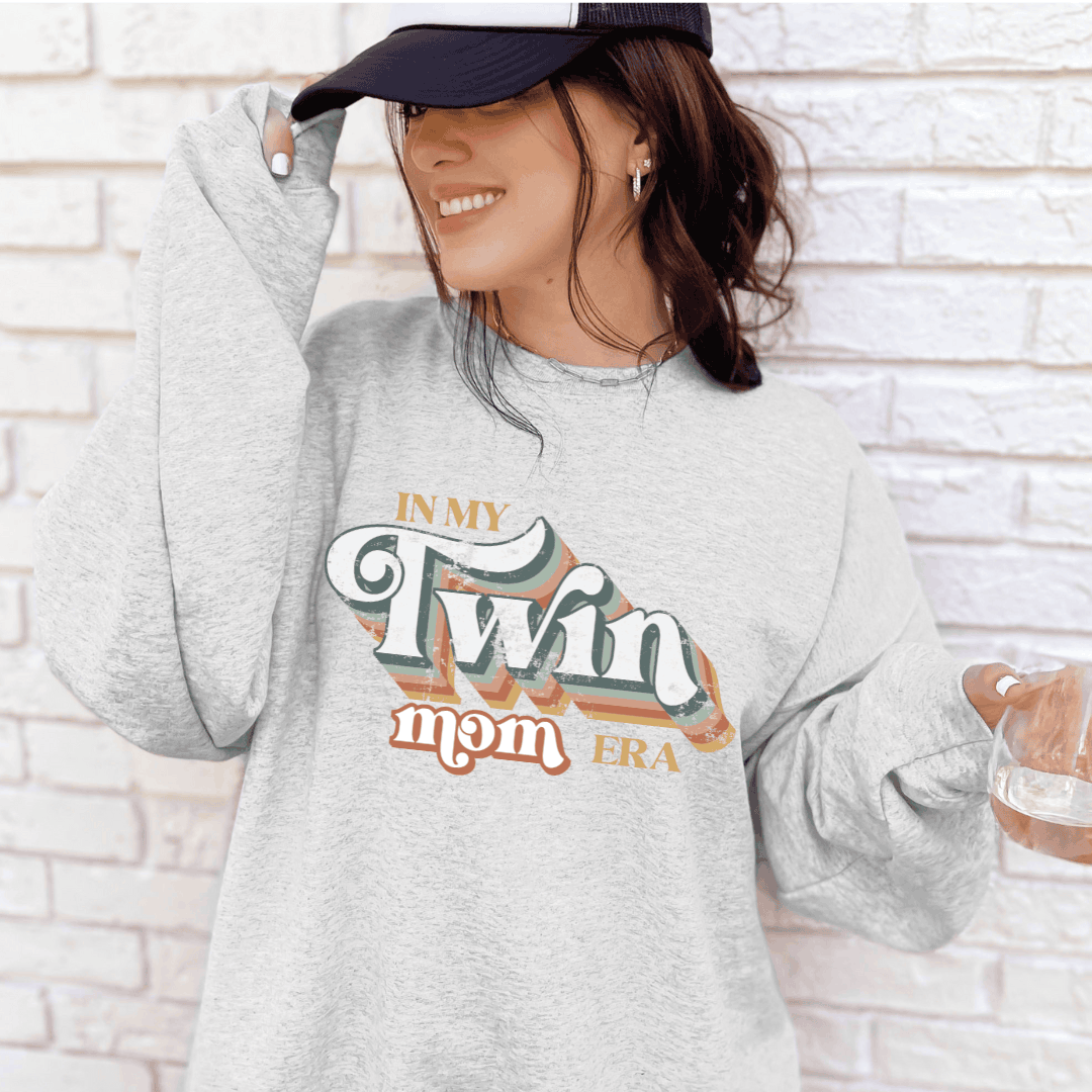 "In My Twin Mom Era" Ladies Crewneck Sweater Birdie and Bee