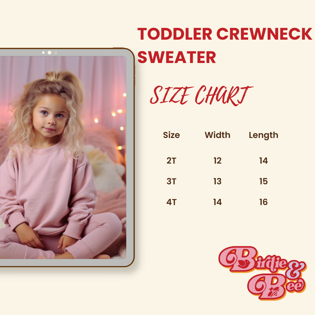 Mini Candy heart kids crewneck sweater