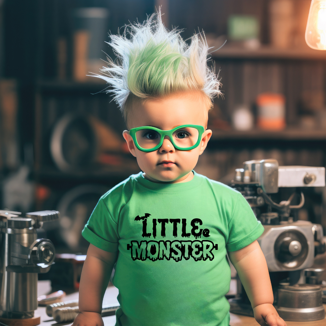 Little Monster Halloween Graphic Kids T-Shirt