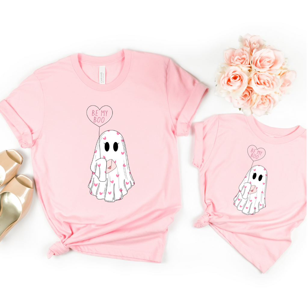 Valentines Be My Boo Graphic Kids T-Shirt