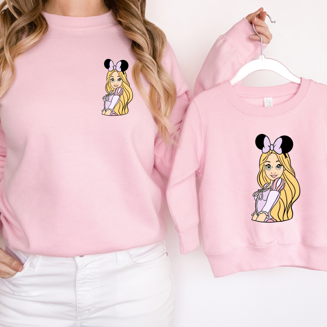 *CUSTOM* "Pick Your Princess" Kids and Adults Crewneck Sweater