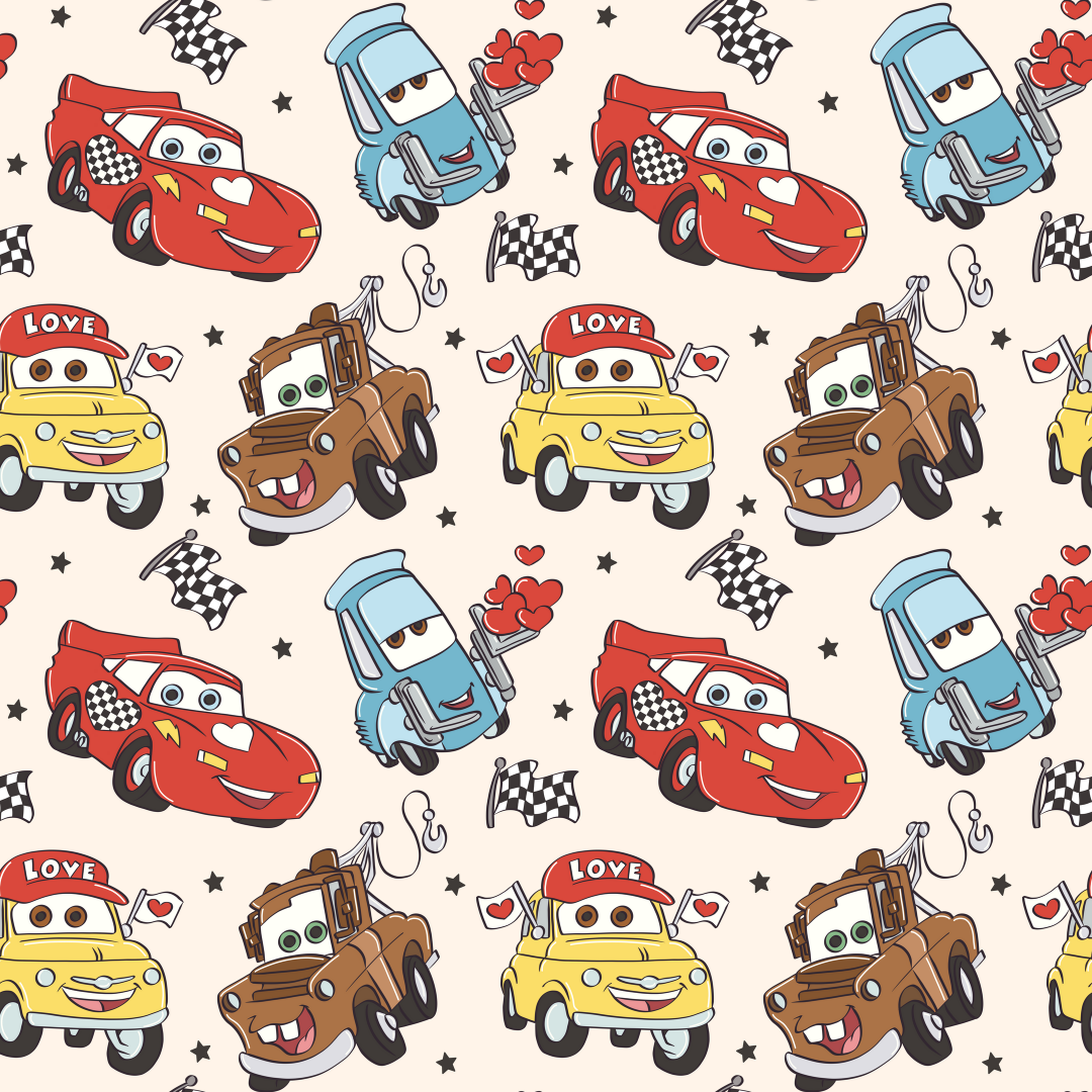 Car love light background Minky Blanket (Preorder 2 week turnaround)