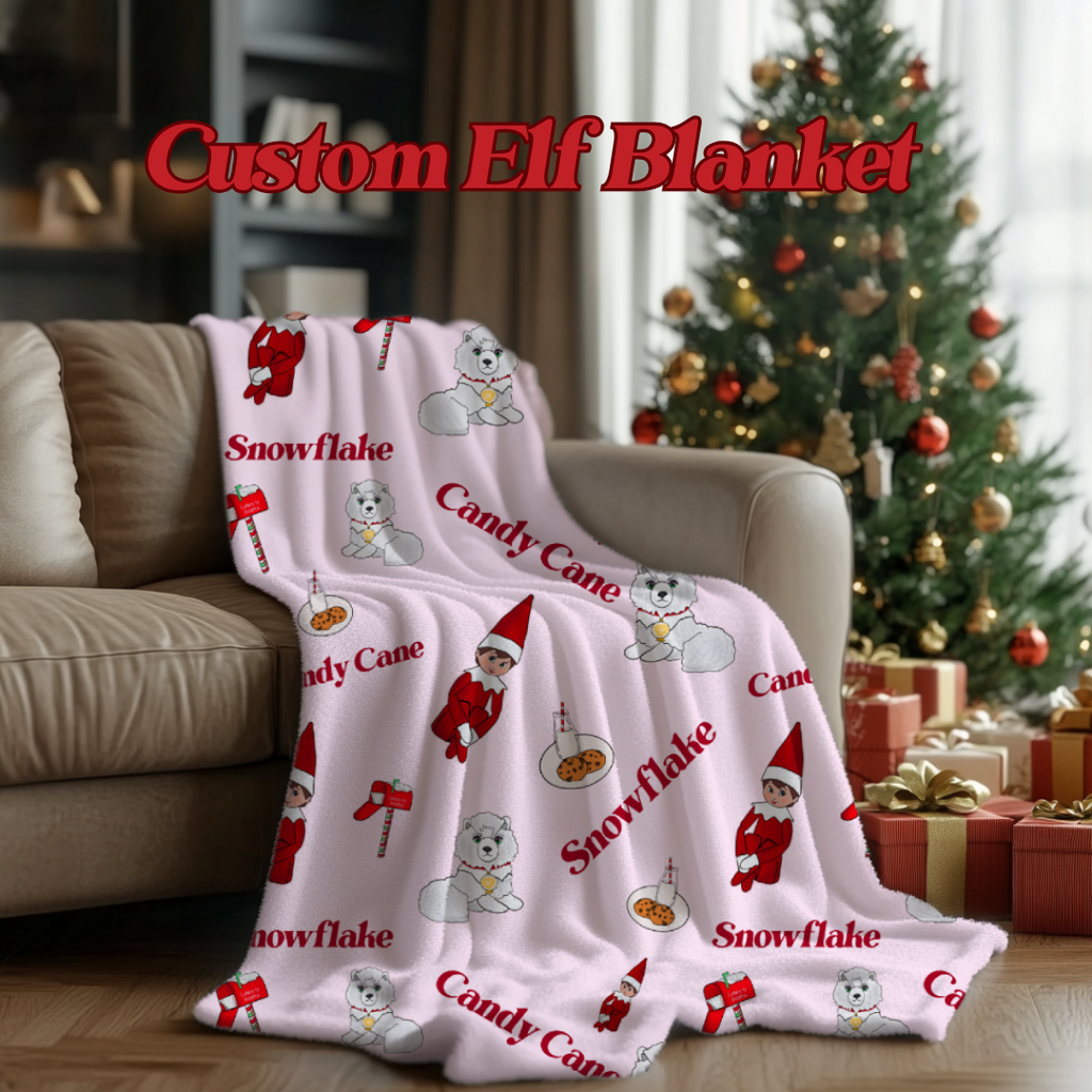 *CUSTOM* Elf on the Shelf Minky Blanket