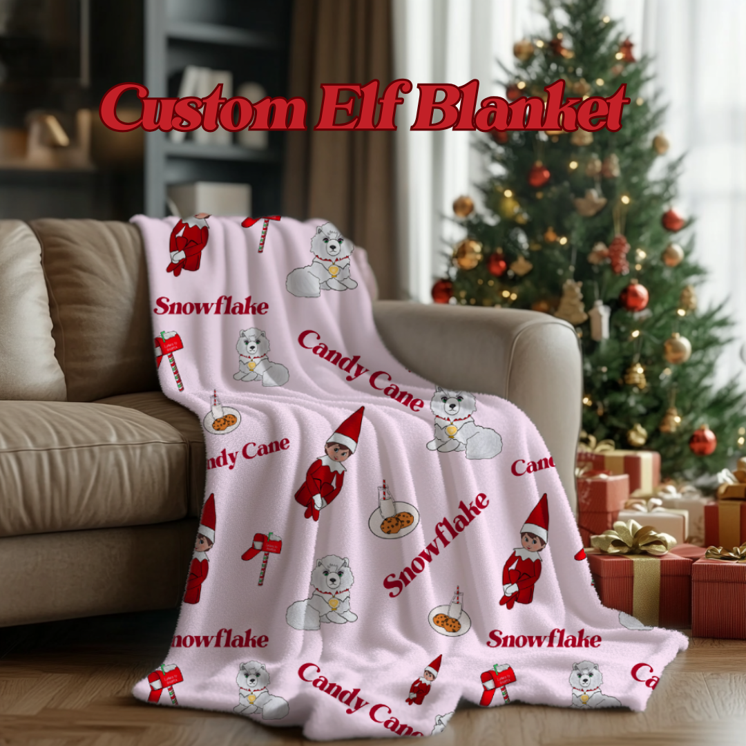 *CUSTOM* Elf on the Shelf Minky Blanket