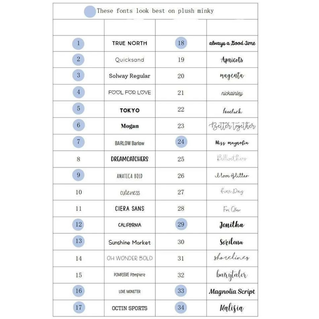 *CUSTOM* Name Minky Blanket