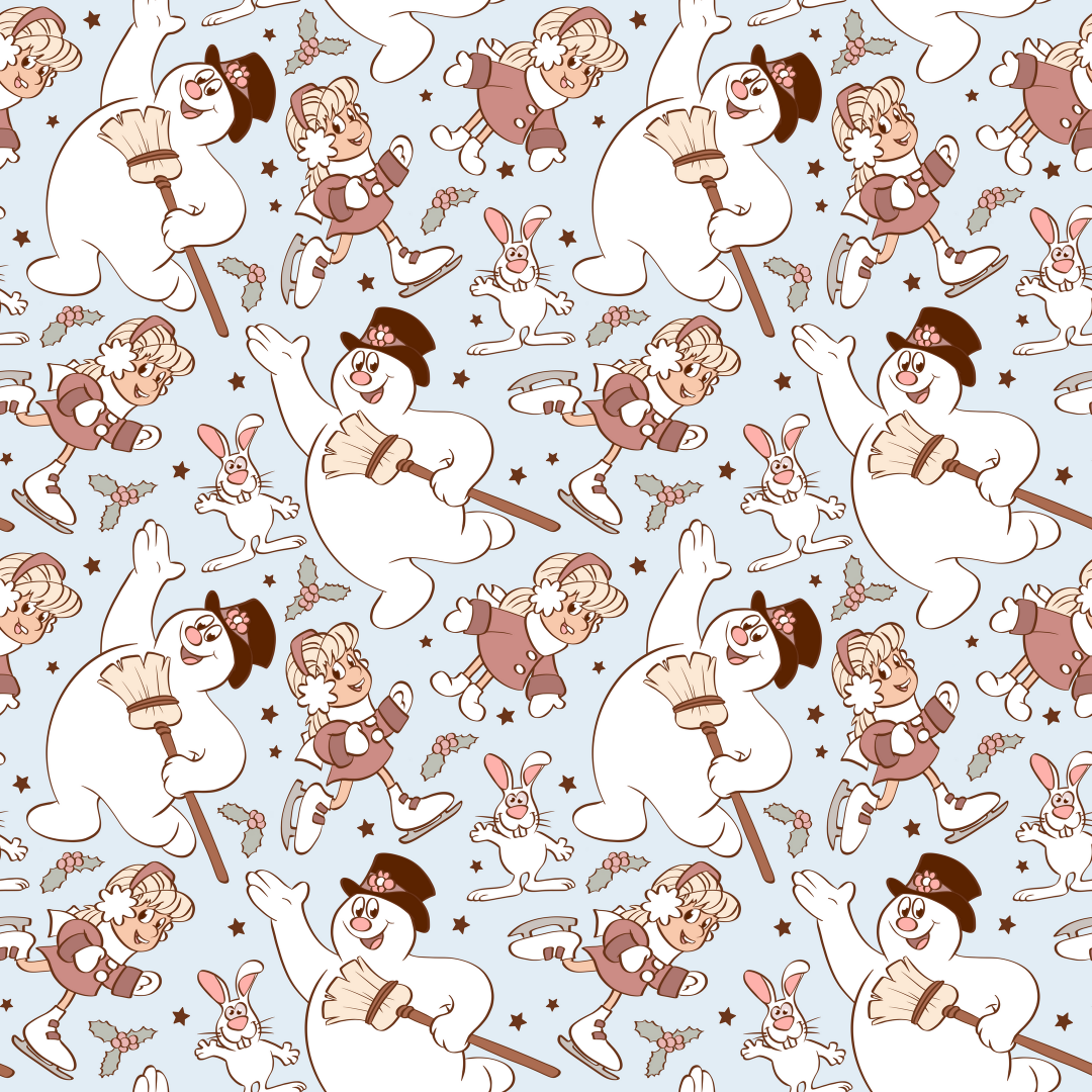 Magical Snowman and friends Minky Blanket (Preorder 2 week turnaround)