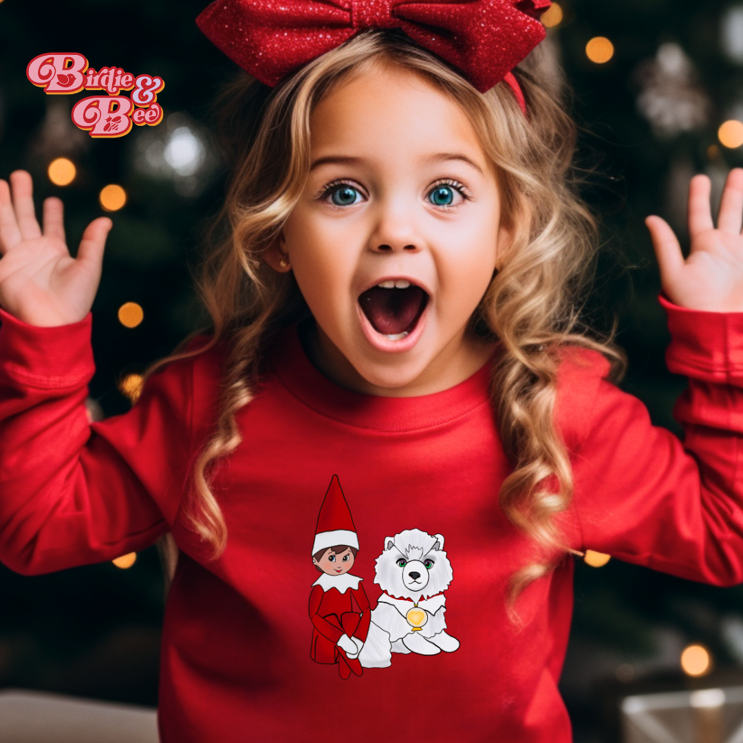 *CUSTOM* Pick Your Elf Kids Crewneck Sweater