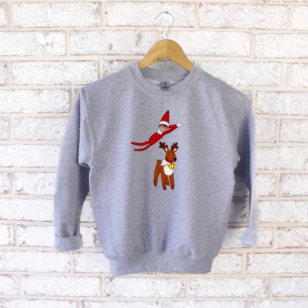 *CUSTOM* Pick Your Elf Kids Crewneck Sweater
