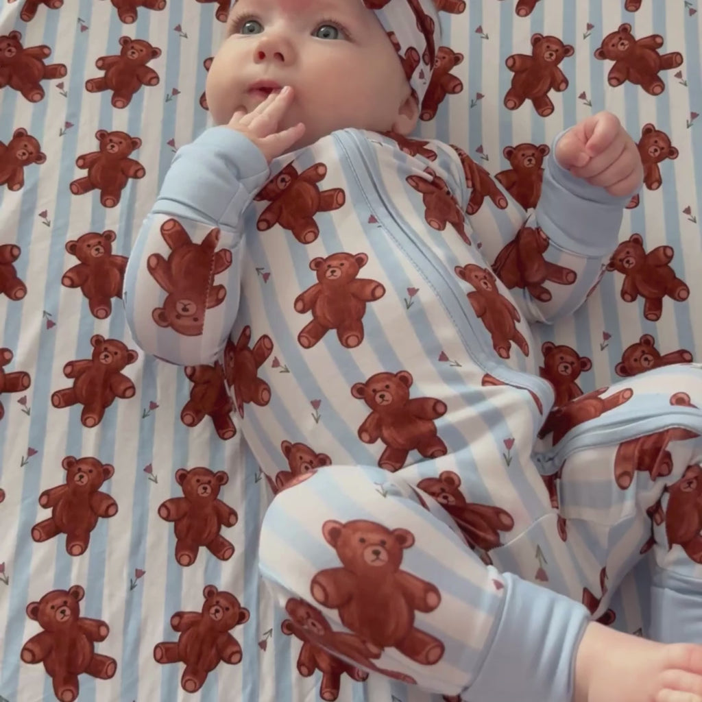 Forever and Always Bamboo Fitted Crib Sheet