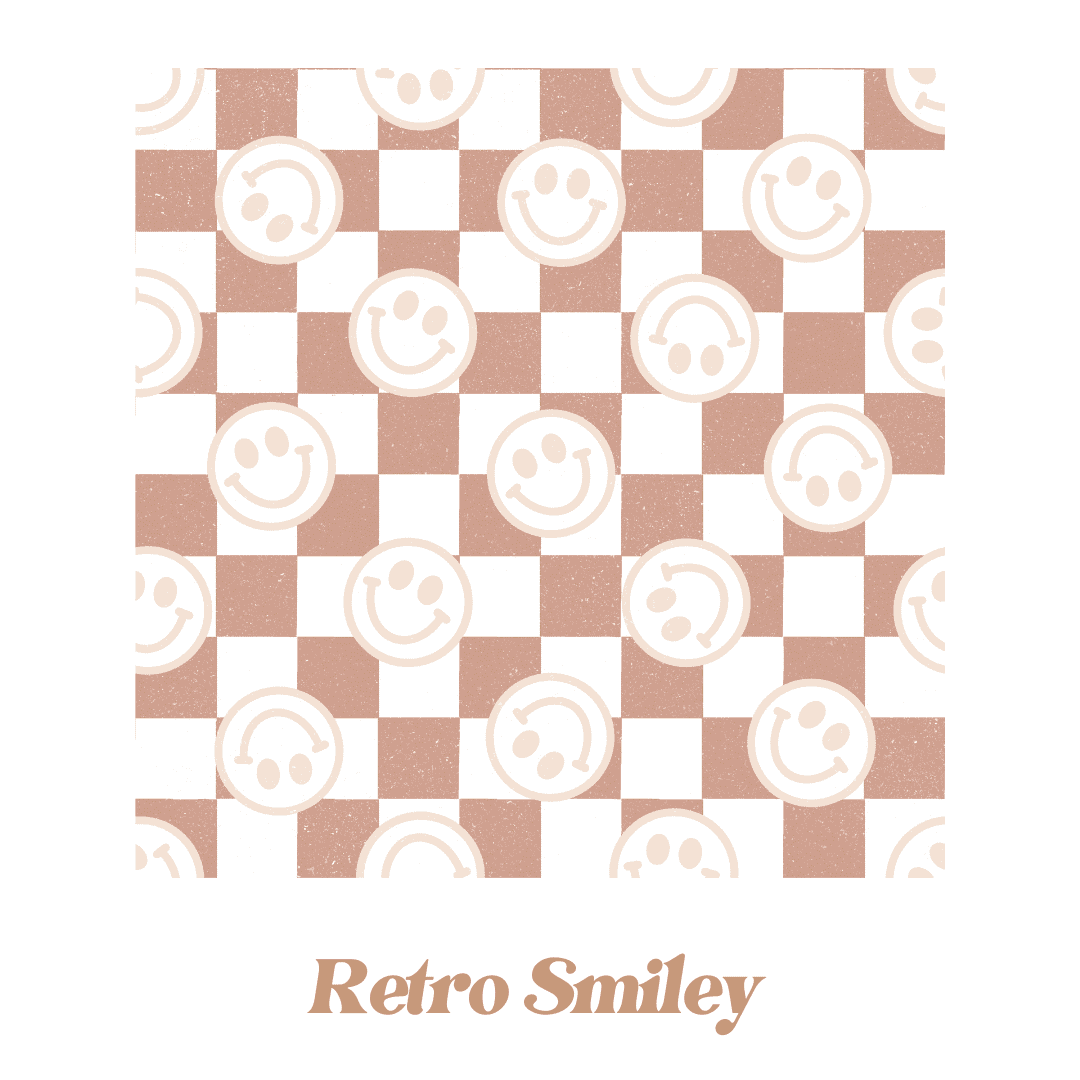Retro Smiley Print Little Zips Bamboo Pajama Birdie and Bee