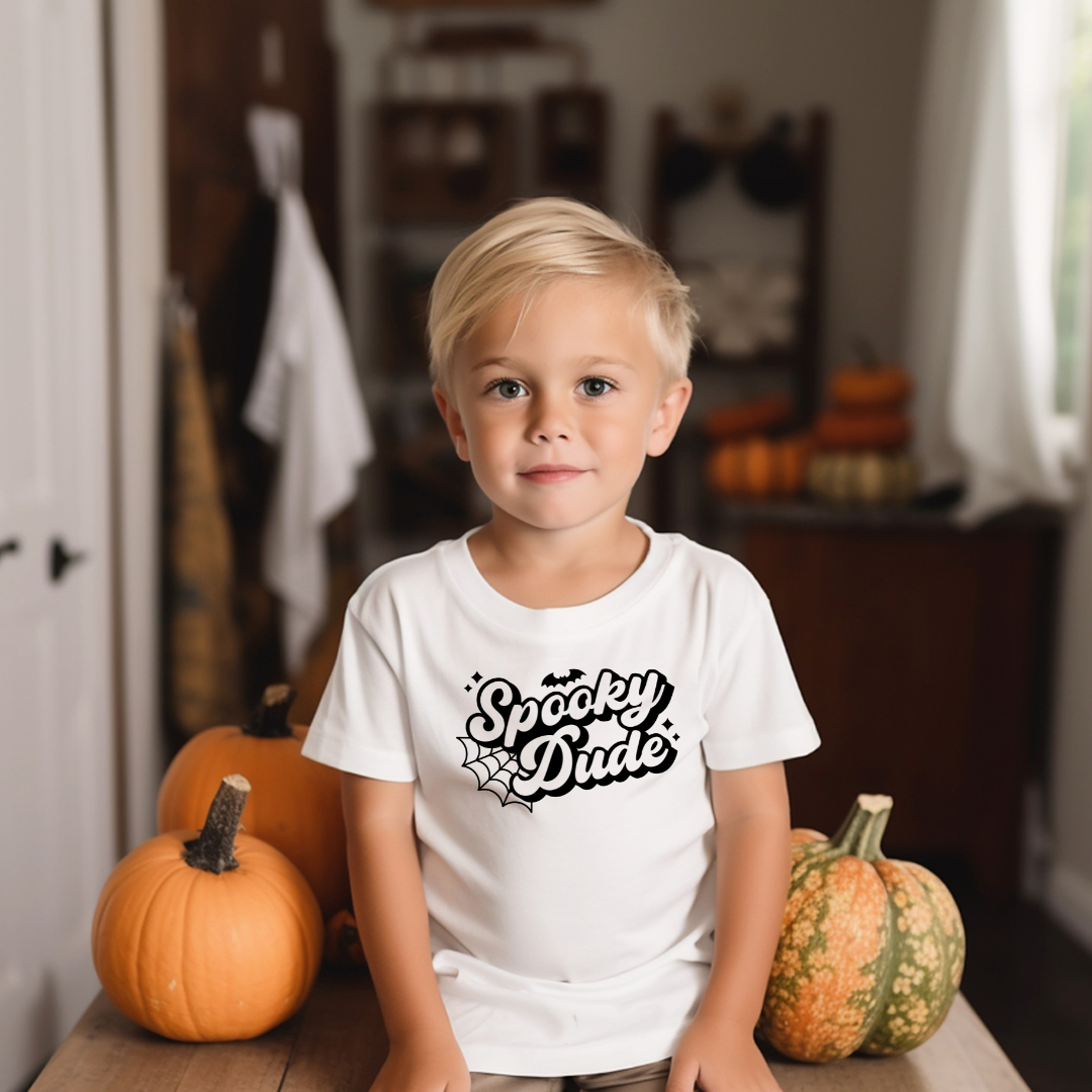 Spooky Dude Kids Halloween kids Tee Shirt