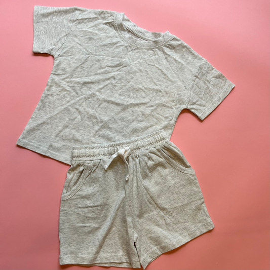Baby,Kids Organic Cotton Jersey short and t-shirt set