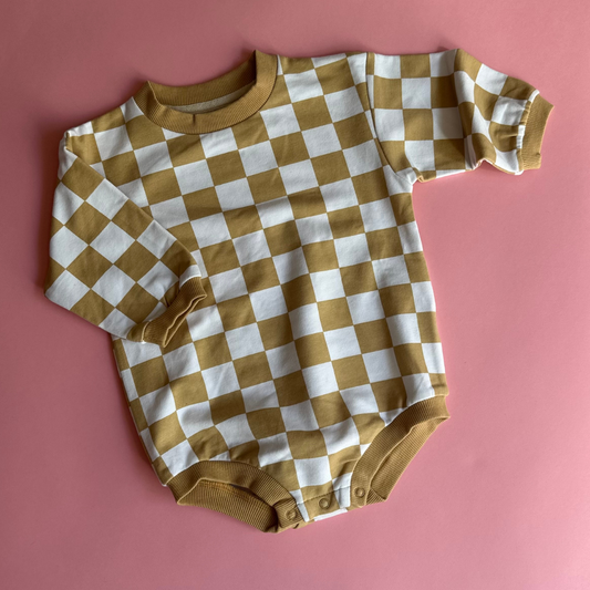 Baby Organic French Terry Bubble Romper