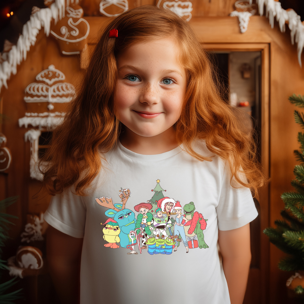Christmas Story Friends Graphic Kids T-Shirt